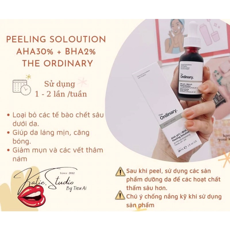 Serum The Ordinary AHA 30% + BHA 2% Peeling Solution