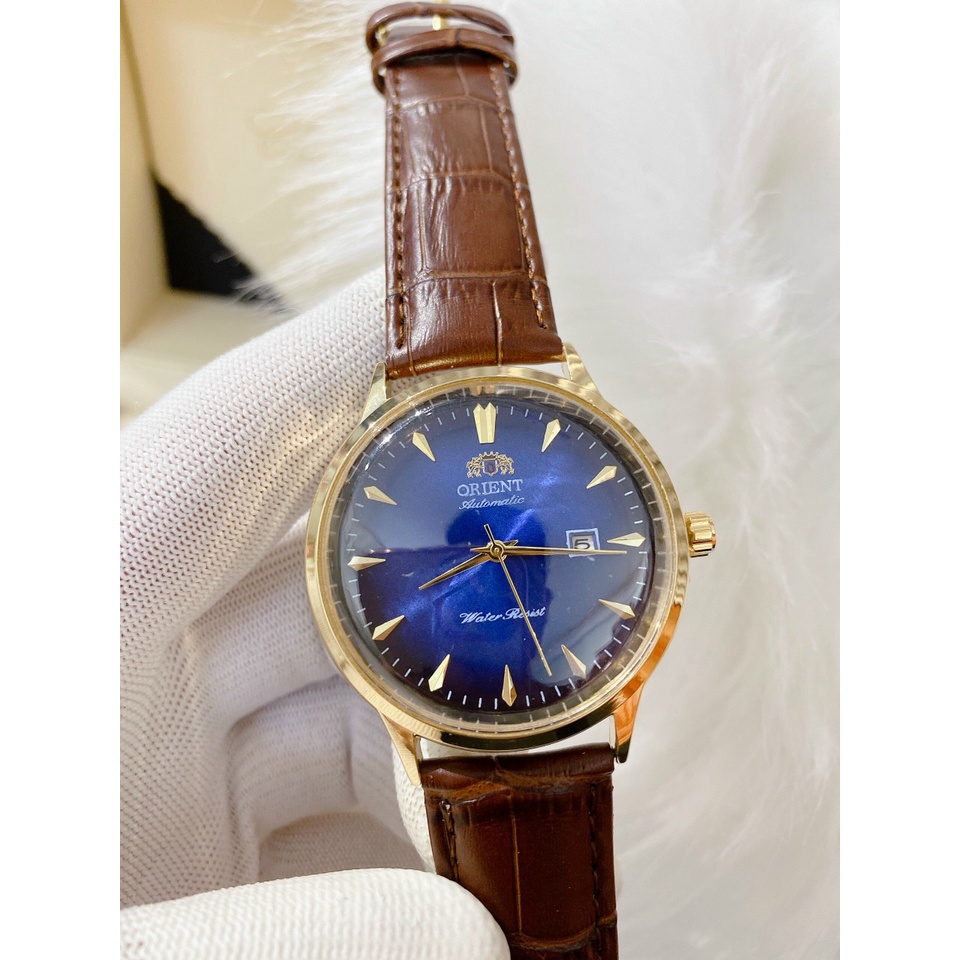 ĐỒNG HỒ NAM ORIENT MÁY QUAZT - DÂY DA XỊN - MẶT VÀ ĐÁY MẠ VÀNG 14K | BigBuy360 - bigbuy360.vn