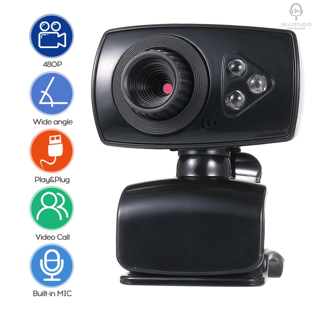 Webcam Bs 480p Usb 2.0 Có Micro 3 L-Ed Dành Cho Máy Tính | BigBuy360 - bigbuy360.vn