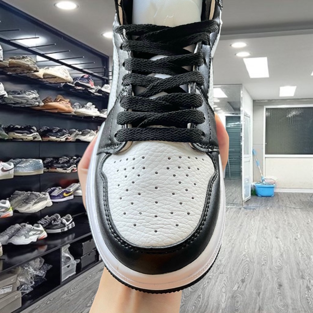 Giày Jordan  Sneaker  Cổ Cao Nam Nữ, Giày JD1 Jordan Panda  Cổ Cao Thời Trang Nam Nữ da thật size 36_43 - Yabi_boutique