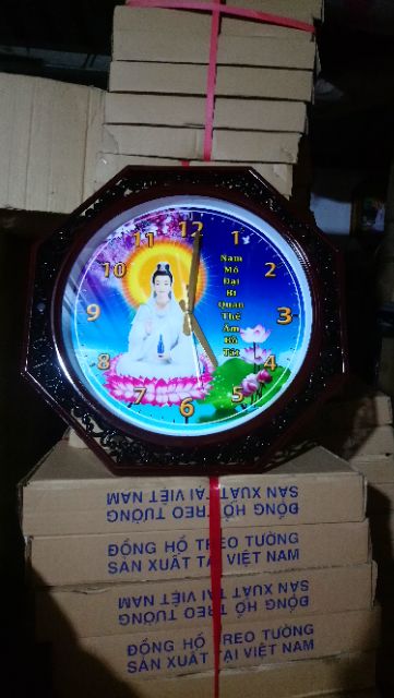 Đồng hồ treo tường hình Phật mẫu đẹp