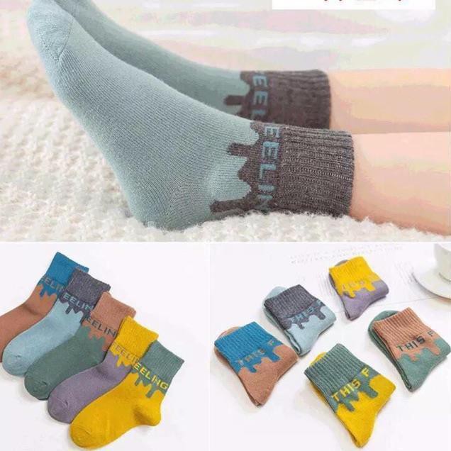 Set 10 Đôi Tất Trẻ Em Hoạ Tiết EELINGz....