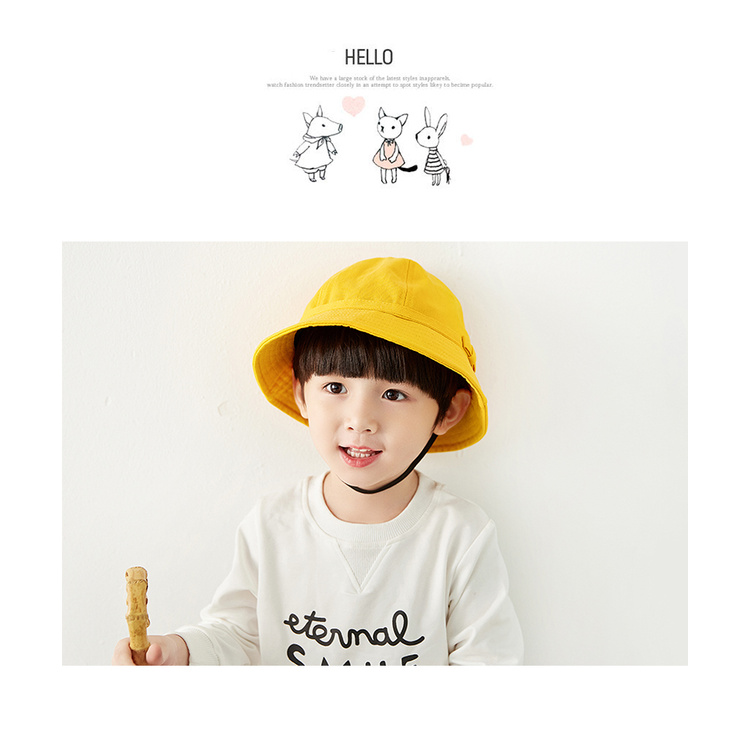 Nón Tai Bèo Màu Vàng Phong Cách maruko Nhật Bản Dễ Thương Cho Bé Gái