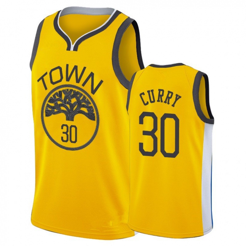 Áo Bóng Rổ NBA Jersey Warriors 30 Phiên Bản Thành Phố Năm 2021#Áo Bóng Rổ curry Thompson Năng Động Thời Trang