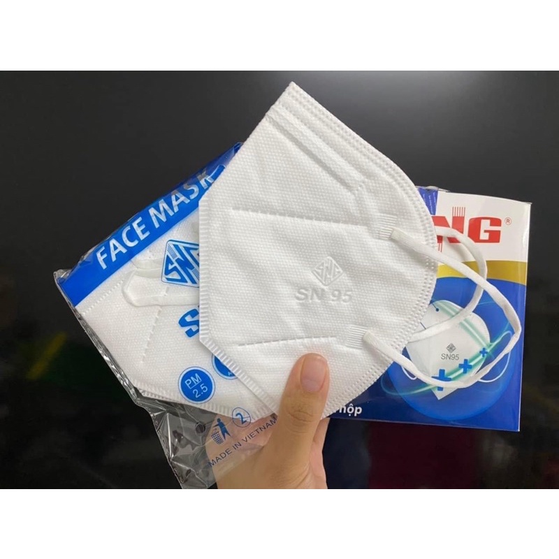 Khẩu trang y tế kháng khuẩn 5 lớp lọc khuẩn và bụi, siêu thoáng SN95 SNG Masks
