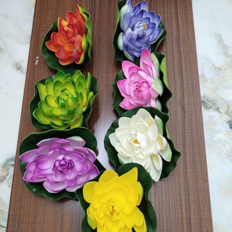 Hoa sen giả , hoa sen thả nước , trang trí bể cá, hồ....