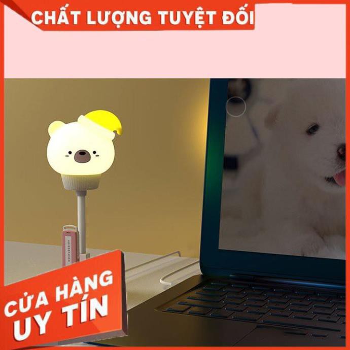 [Loại 1 tốt nhất] Đèn ngủ cảm ứng chạm tay, đèn ngủ cute có điều khiển từ xa cổng cắm USB