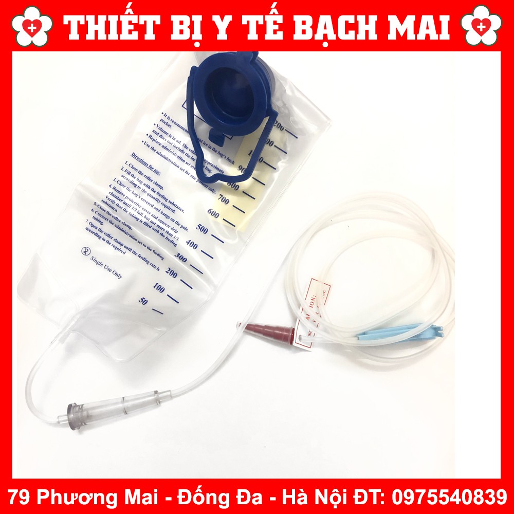 Túi Truyền Enema Cà Phê, Túi Thải Độc Đại Tràng, Túi Cho Ăn 1200ml