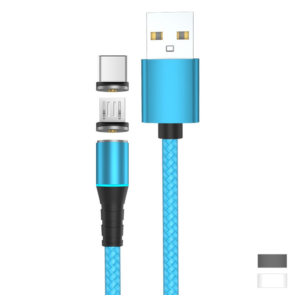 Cáp sạc nhanh nam châm 5A cổng Micro USB Type-C cho điện thoại