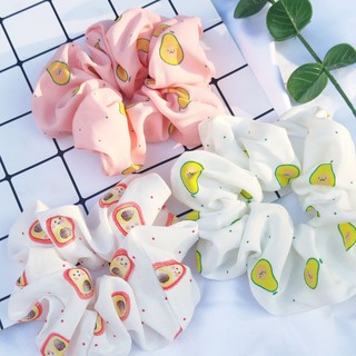 Dây buộc tóc Scrunchies hình trái bơ