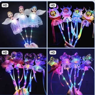 Bong Bóng Đèn Led Và Gậy Công Chúa Phát Sáng