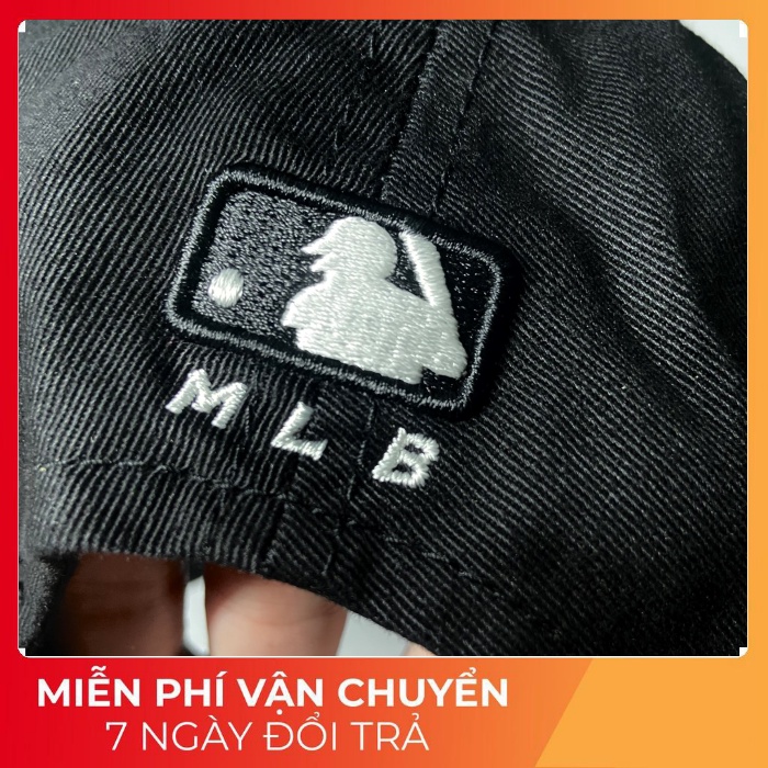 Nón M.L.B NY Đen Hàng Xuất Dư Xịn - Full tem Chip -Date Mới 2021
