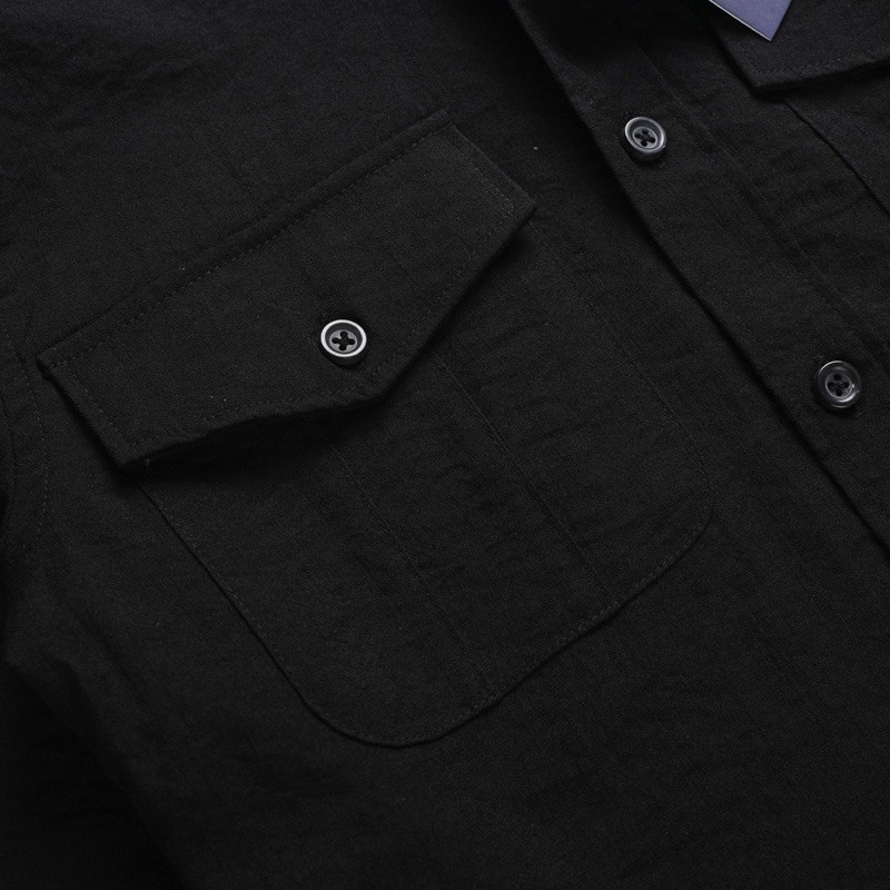 Áo Sơ Mi Nam Dài Tay Túi Hộp Chất Đũi Siêu Mát MS-02