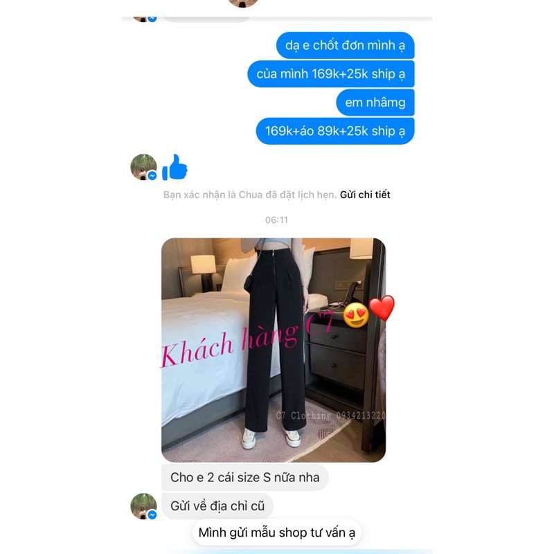 quần suông dây kéo xinh 🥰❤️( kèm video + feedback khách hàng )