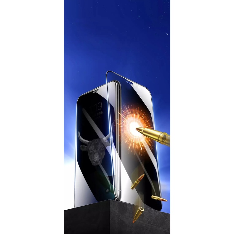 Miếng Dán Kính Cường Lực CHỐNG NHÌN TRỘM MIPOW KINGBULL PREMIUM HD ANTI-SPY dành cho iPhone 13 / 13 Pro / 13 Pro Max.