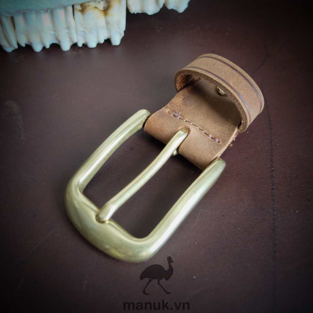 Mặt thắt lưng nam BM4 | Đầu khoá thắt lưng đồng đúc cho thắt lưng da bò bảng dây 3.3 cm - 3.4 cm
