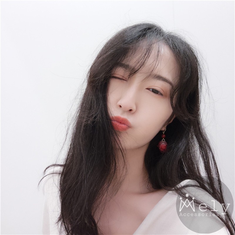 BÔNG TAI HOA ĐỎ - MELY 745