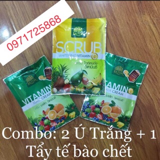 COMBO 2 Ủ Trắng + 1 Tẩy Da Chết LADA - THÁI LAN