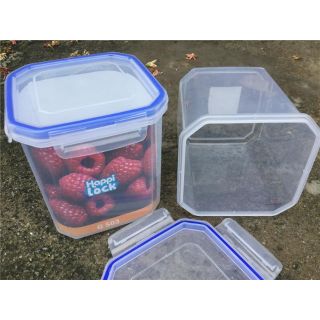 Hộp nhựa vuông HAPPI LOCK G503 nắp gài 1200 ml - Kt: (14 x 14 x 10) cm