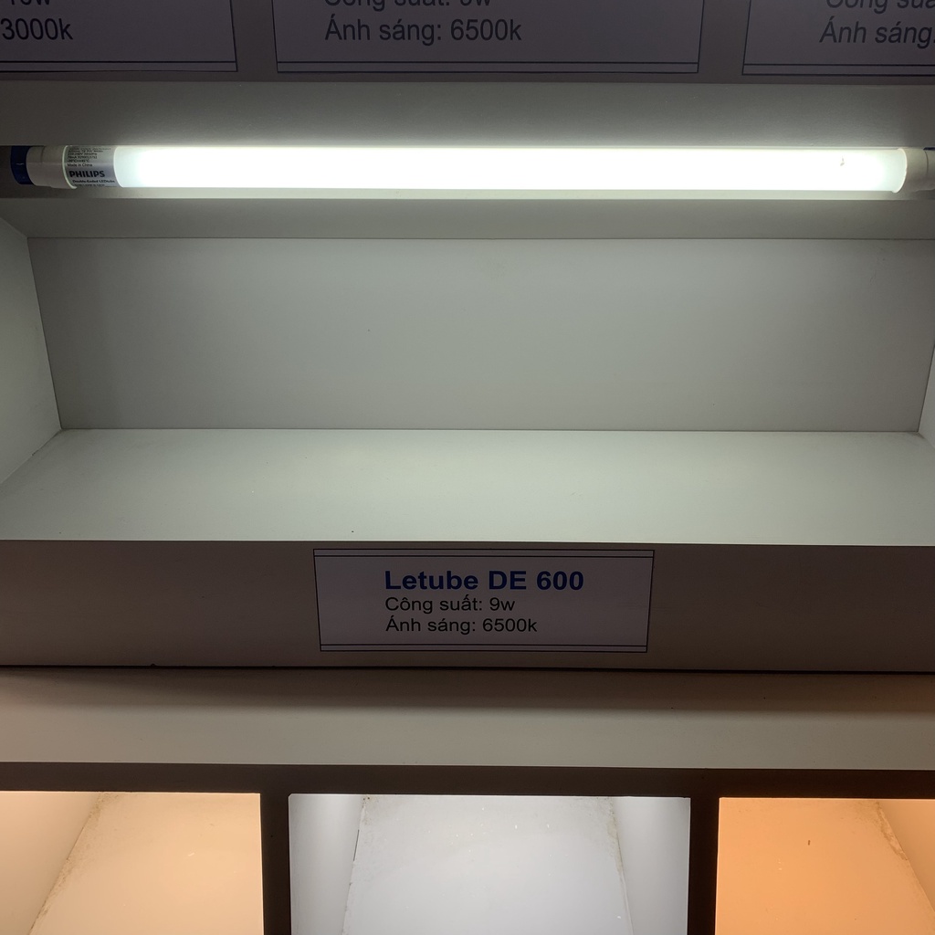 Bóng Đèn Tuýp Ngắn LED DE 600mm 9W Dùng Điện 2 Đầu Ánh Sáng Trắng Bảo Hành 1 Năm