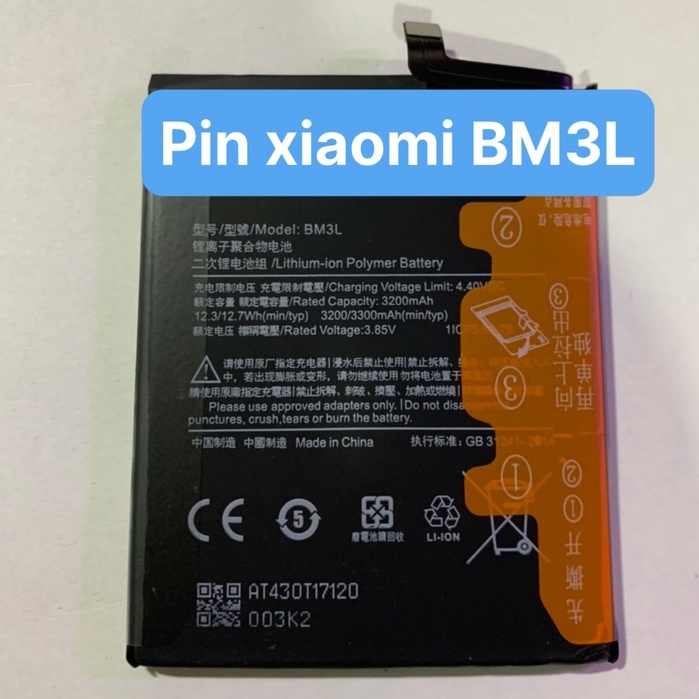 Pin Xiaomi Mi 9, Pin BM3L, 3200 / 3300 mAh / Có bảo hành