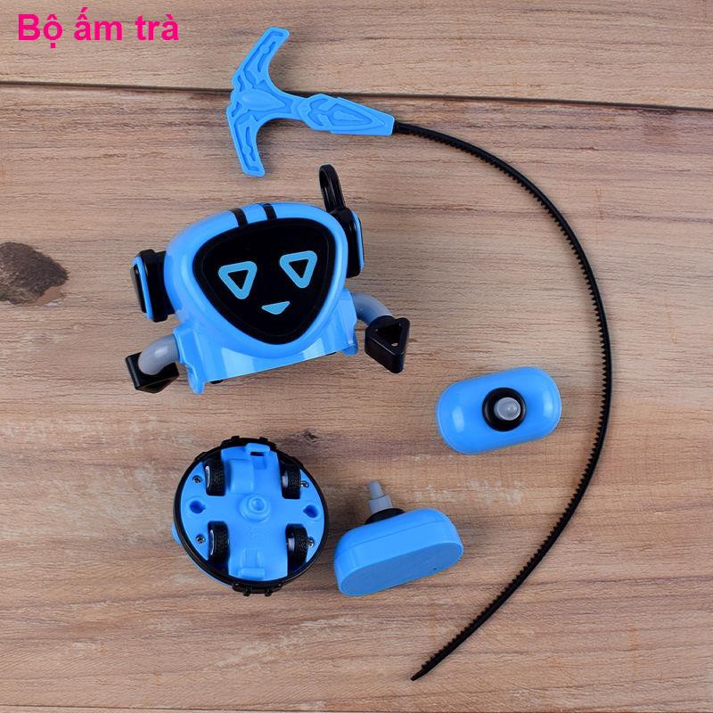 đồ sơ sinhĐồ chơi trẻ em Bibi Elf Xoay ma thuật Hyun Top Xiaobao Robot Cậu bé Kéo chỉ Đầu ngón tay Con quay