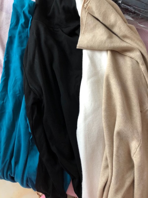áo cotton giữ nhiệt lót bông mỏng cổ leo ĐANG SẴN