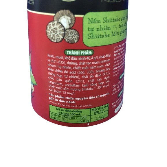 1 chai nước tương Chinsu vị nấm Shiitake 330ml - Chinsu nước tương chiết xuất từ nấm Shiitake - Thơm ngon hảo hạng