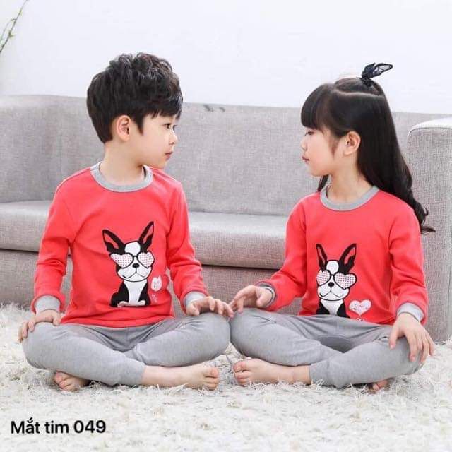 Bộ cotton thu đông cho bé từ 10_22kg