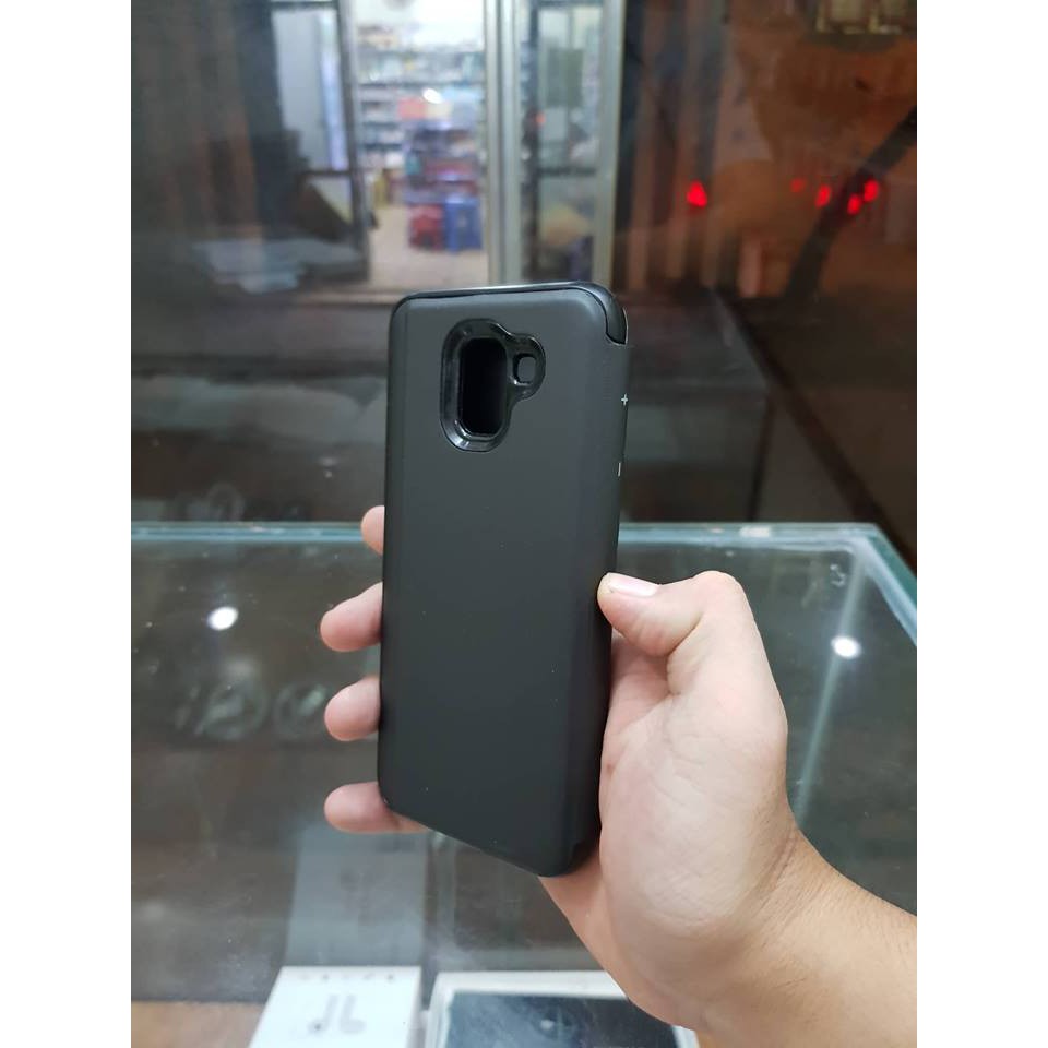 [Mã ELFLASH5 giảm 20K đơn 50K] Samsung J6 2018| Bao Da Tráng Gương Clear View Samsung J6 2018 - PK68 | BigBuy360 - bigbuy360.vn