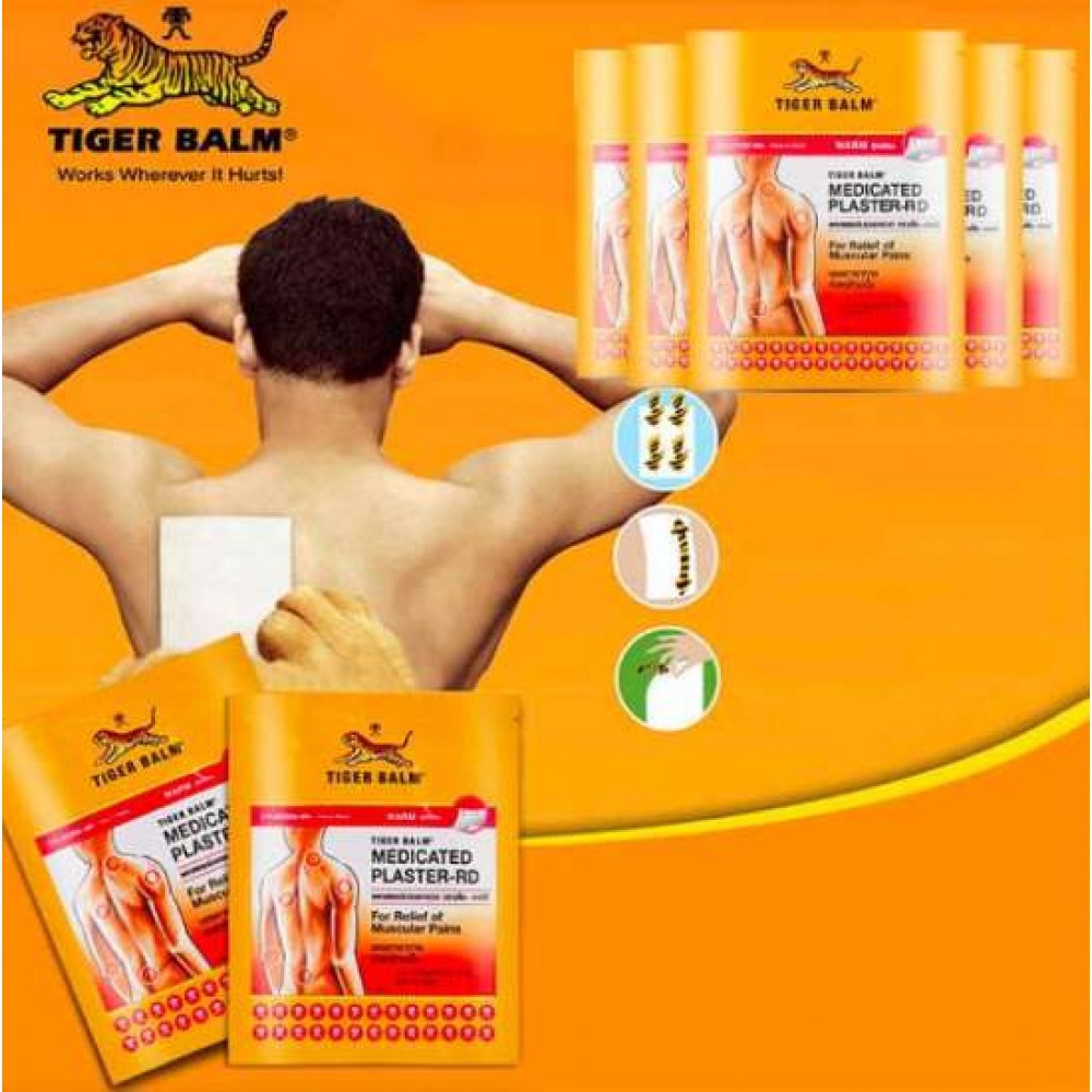 Miếng Dán Đau Lưng Hiệu Con Hổ Tiger Balm Thái Lan Size Nhỏ [Nóng]