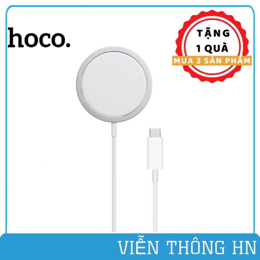 Sạc không dây từ tính 15w Hoco CW28 cho iphone 12