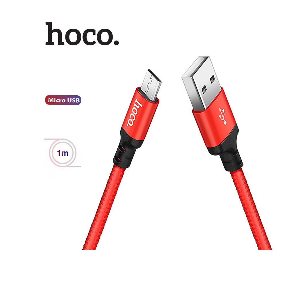 Cáp sạc X14 Micro Hoco truyền dữ liệu ổn định nhanh chóng dài 1M