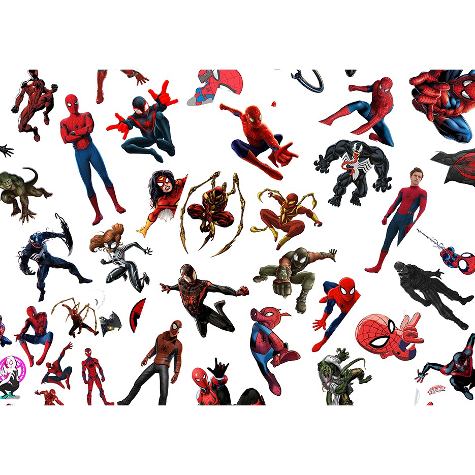 Tìm Hiểu Hình Dán Logo Spider Man Sticker Bán Chạy Nhất