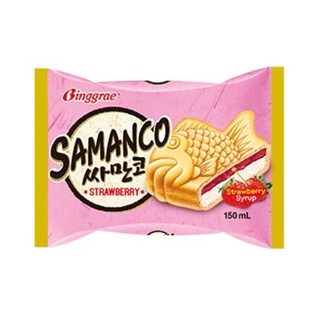 Kem bánh cá Samanco Hàn Quốc vị dâu (giao Hoả tốc TPHCM)