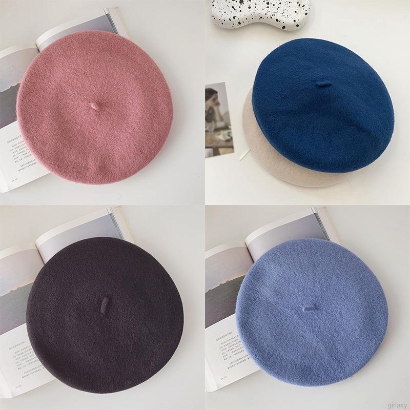 Mũ nồi màu trơn đơn giản thời trang Hàn Quốc dành cho nữ