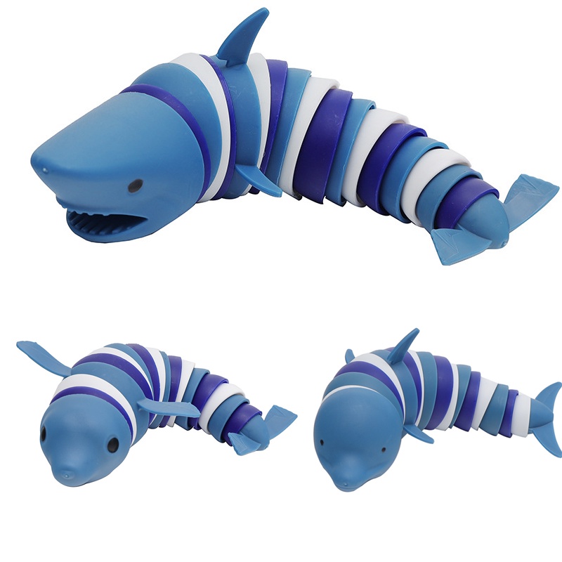 Stress Toy Fidget 3D Marine Shark And Dolphin Stretch Sensory Anti Anxiety Kids gift