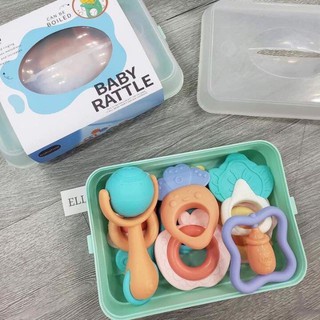 Bộ 10 Xúc xắc gặm nướu BabyRattle an toàn cho bé