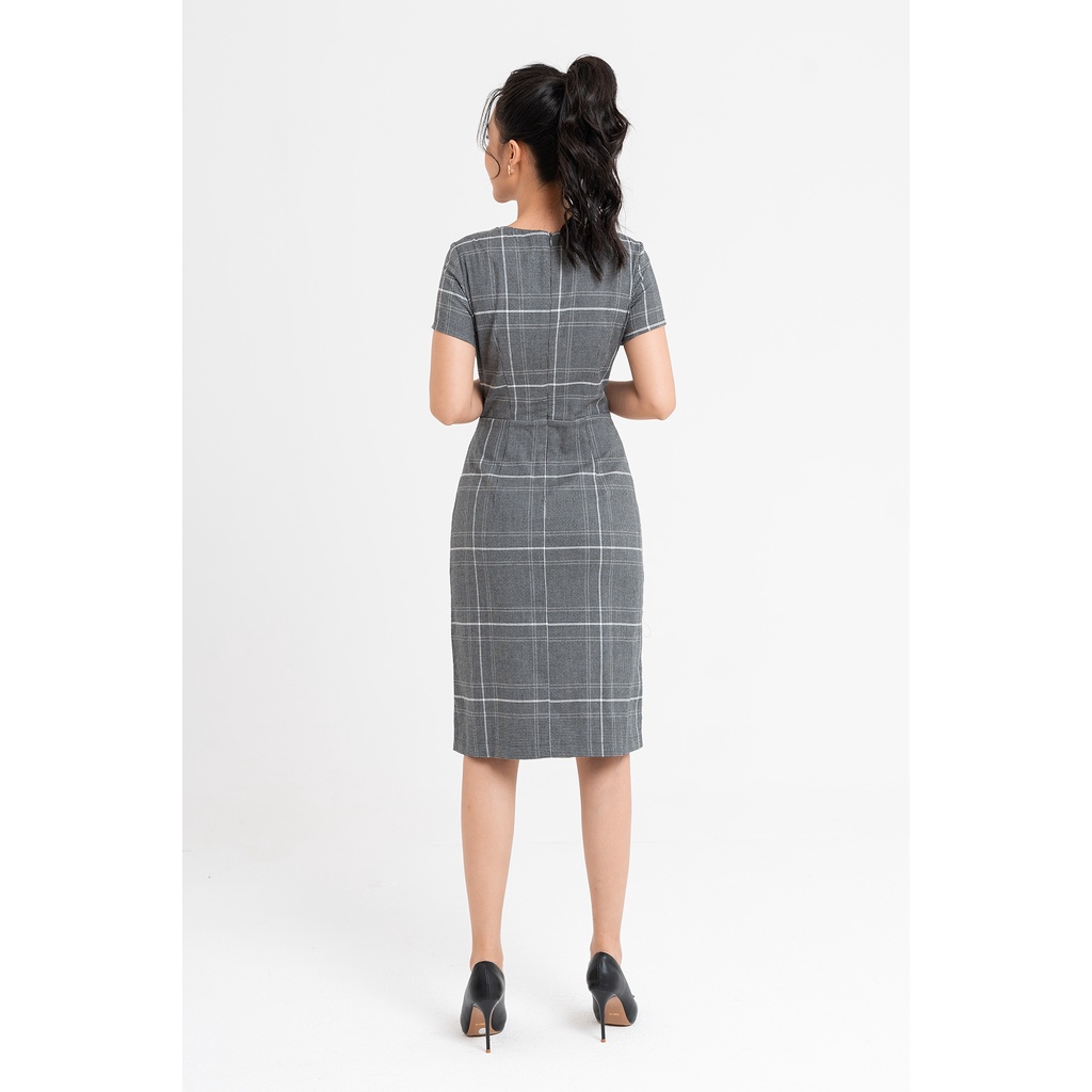Đầm Ôm LAMER Nẹp Đính Khuy L63F22H021