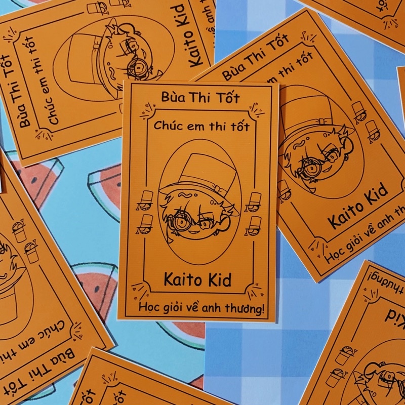 Bùa Kaito Kid - Thám tử lừng danh Conan ( card- thẻ bài Kaito Kid )