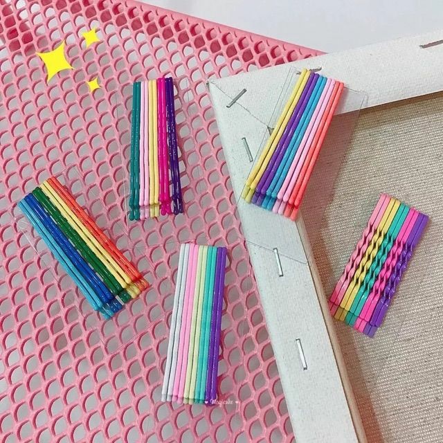 SET 10 KẸP TĂM SẮC MÀU