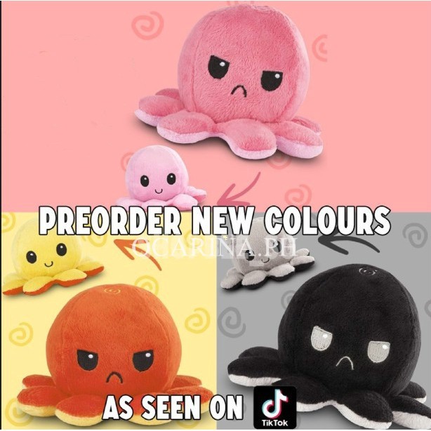 【ĐỒ CHƠI PH】 TIKTOK CÓ THỂ TÁI TẠO BIPOLAR TEETURTLE OCTOPUS TOY PLUSH TEETURTLE TIKTOK MOOD SWITCHER TRẺ EM QUÀ TẶNG BẠN GÁI