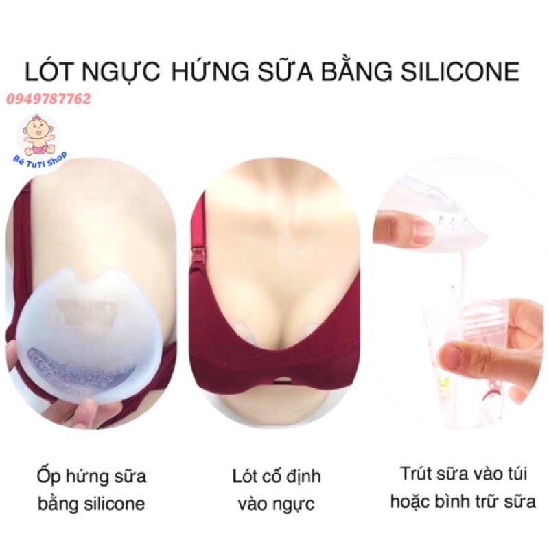 Hộp 2 dụng cụ hứng sữa Babuu Nhật Bản tiện lợi cho mẹ