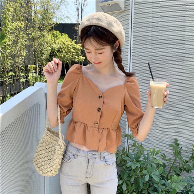 Áo trễ vai croptop (order quảng châu)_ảnh thật cuối | WebRaoVat - webraovat.net.vn