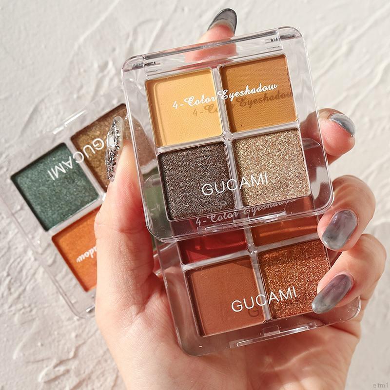 Bảng phấn mắt GUICAMI 4 màu sắc trang điểm lâu trôi dễ sử dụng | BigBuy360 - bigbuy360.vn