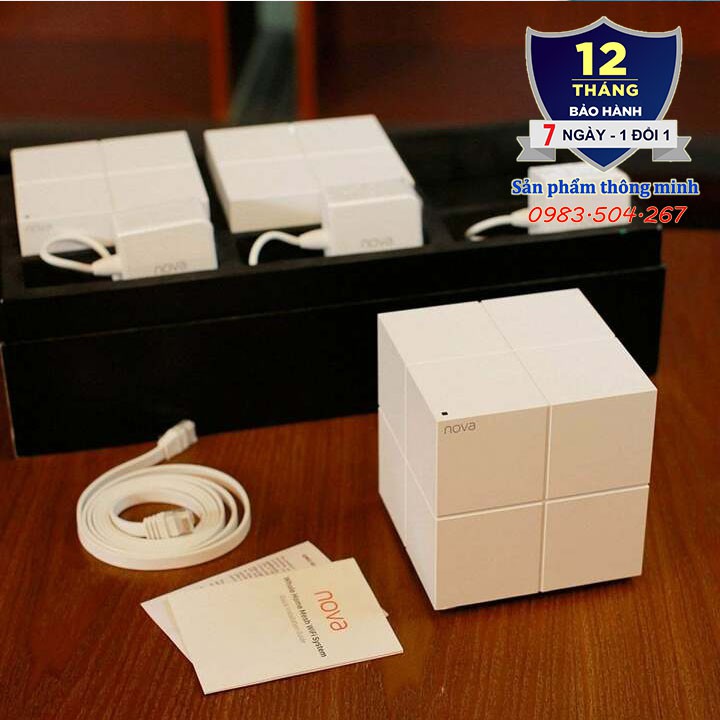 Bộ 3 Cục Wifi Mesh không dây Tenda Nova MW6 - Ghép nối nhiều thiết bị cùng 1 tên wifi | BigBuy360 - bigbuy360.vn