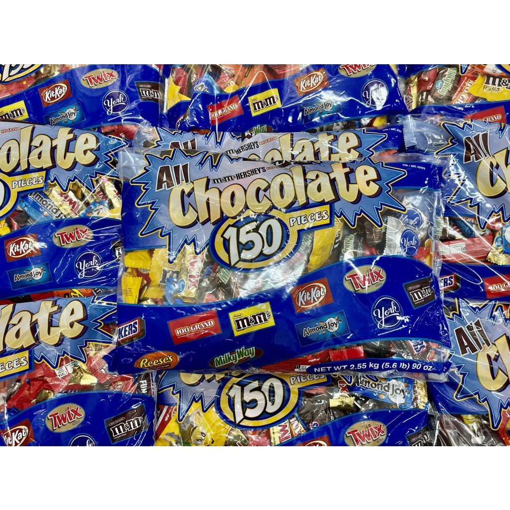 DATE 02.24 🍫Socola MỸ Kirkland 2.55kg 🍫150 viên về với buôn làng ạ ❤️ ⚡ Chuẩn Nhập⚡ Vị ngon xuất sắc.