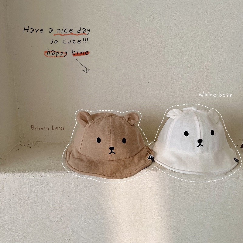Mũ vành tai gấu cho bé a212