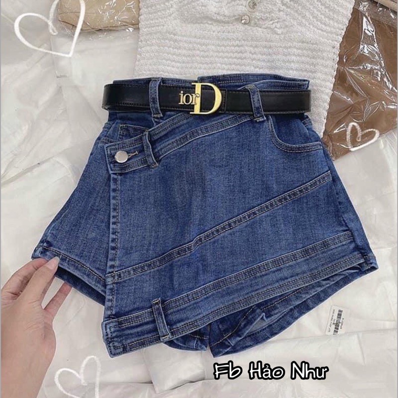 Chân váy jean đắp chéo | BigBuy360 - bigbuy360.vn