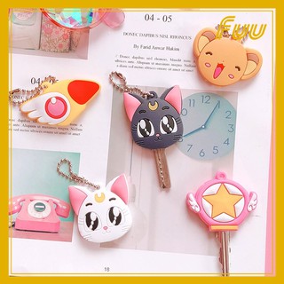 (Đọc kĩ mô tả) Bọc chìa khóa Sakura Thủ Lĩnh Thẻ Bài, Thủy Thủ Mặt Trăng (Cardcaptor Sakura/Sailor Moon) mẫu 1